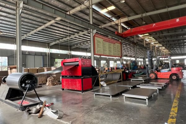 Coil Feeding into Shearing Machine