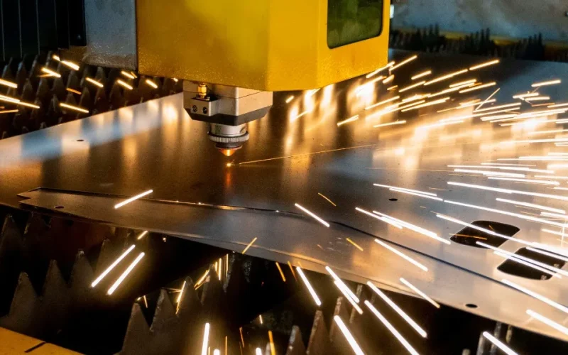 laser cutting of metal sheet